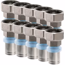 Lot de 10 Raccords Multicouche à sertir Femelle RBM profil TH-H-U-B-F Diamètre 3/4" F 20 Lot de 10 Raccords Multicouche à ser ...