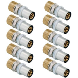 Lot de 10 Raccords Multicouche à sertir Mâle RBM profil th-h-u-b-f Diamètre 3/4' m 20