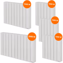 Réchauffez votre espace avec le radiateur électrique à inertie Baléares 2 de Thermor. Grâce à sa technologie d'inertie fluide ...