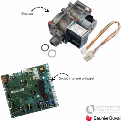 Pack carte électronique + bloc gaz Saunier Duval : une solution pratique et économique pour lever vos doutes sur l'origine d' ...