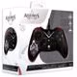 Assassins Creed - Manette Filaire USB pour PC/Xbox One/SeriesX/S avec Câble 3M - Noire et Rouge