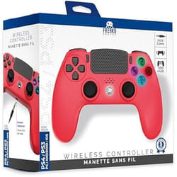 Manette de jeu - FREAKS AND GEEKS - Freaks and Geeks - Sans fil - Bluetooth - Rouge - Prise Jack 35 mm