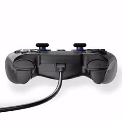Freaks and Geeks Manette Filaire Noire pour PS4 avec Cable 3M avec prise Jack - Vue supplémentaire 4