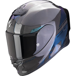 Scorpion EXO-R1 Evo Carbon Air Rally Casque, noir-vert-bleu, taille XL pour Hommes