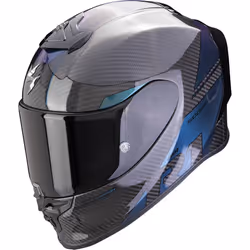 Scorpion EXO-R1 Evo Carbon Air Rally Casque, noir-vert-bleu, taille XL pour Hommes