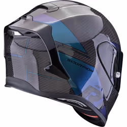 Scorpion EXO-R1 Evo Carbon Air Rally Casque, noir-vert-bleu, taille XL pour Hommes