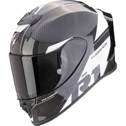 Scorpion EXO-R1 Evo Carbon Air Rally Casque, noir-blanc, taille L pour Hommes