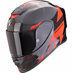 Scorpion EXO-R1 Evo Carbon Air Rally Casque, noir-rouge, taille S pour Hommes