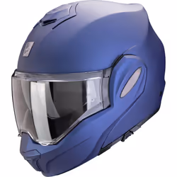 Scorpion Exo-Tech Evo Pro Solid Casque, bleu, taille S pour Hommes
