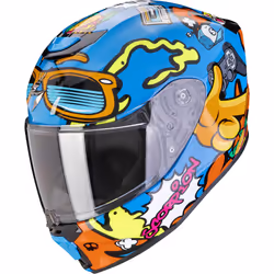 Scorpion Exo-JNR Air Fun Casque pour enfants, bleu-orange, taille L pour Des gamins