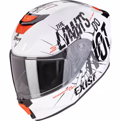 Scorpion Exo-JNR Air Boum Casque pour enfants, noir-blanc, taille M pour Des gamins