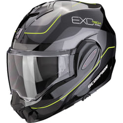 Scorpion Exo-Tech Evo Pro Commuta Casque, noir-jaune-argent, taille M pour Hommes