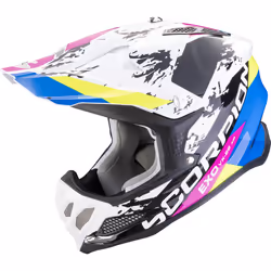 Scorpion VX-22 Air CX Casque de motocross, noir-blanc-bleu, taille XL pour Hommes