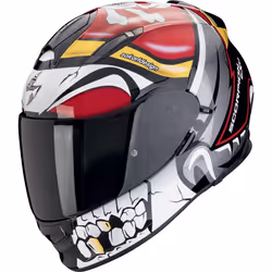 Scorpion Exo-491 Pirate Casque, noir-blanc-rouge, taille XL pour Hommes