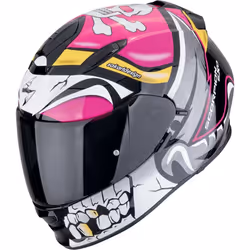 Scorpion Exo-491 Pirate Casque, noir-blanc-rouge, taille L pour Hommes
