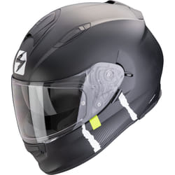 Scorpion Exo-491 Code Casque, noir-argent, taille 2XL pour Hommes