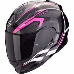 Scorpion Exo-491 Kripta Casque, noir-blanc-rose, taille XS pour Hommes