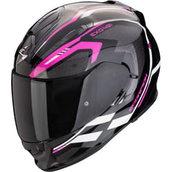 Scorpion Exo-491 Kripta Casque, noir-blanc-rose, taille XS pour Hommes