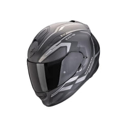 Scorpion Exo-491 Kripta Casque, noir-argent, taille 2XL pour Hommes