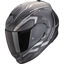 Scorpion Exo-491 Kripta Casque, noir-argent, taille S pour Hommes