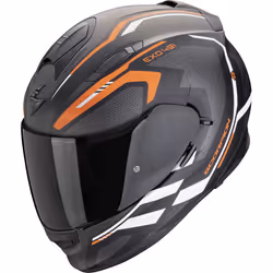 Scorpion Exo-491 Kripta Casque, noir-blanc-orange, taille XL pour Hommes