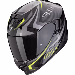 Scorpion Exo-520 Evo Air Terra Casque, noir-jaune-argent, taille S pour Hommes