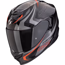 Scorpion Exo-520 Evo Air Terra Casque, noir-rouge-argent, taille S pour Hommes
