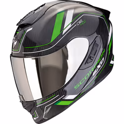 Scorpion Exo-1400 Evo 2 Carbon Air Mirage Casque, noir-vert, taille L pour Hommes