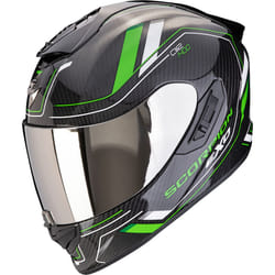Scorpion Exo-1400 Evo 2 Carbon Air Mirage Casque, noir-vert, taille L pour Hommes