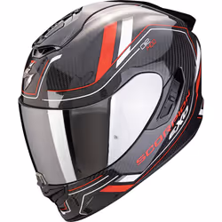 Scorpion Exo-1400 Evo 2 Carbon Air Mirage Casque, noir-blanc-rouge, taille M pour Hommes