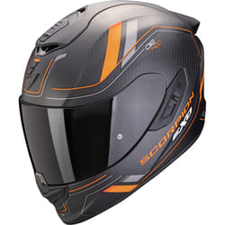 Scorpion Exo-1400 Evo 2 Carbon Air Mirage Casque, noir-orange, taille S pour Hommes