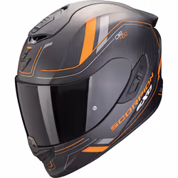Scorpion Exo-1400 Evo 2 Carbon Air Mirage Casque, noir-orange, taille S pour Hommes