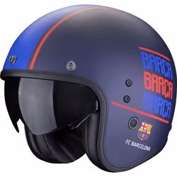 Scorpion Belfast Evo FC Barcelona Casque jet, rouge-bleu, taille M pour Hommes