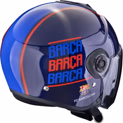 Scorpion Exo City II FC Barcelona Casque jet, rouge-bleu, taille 2XL pour Hommes