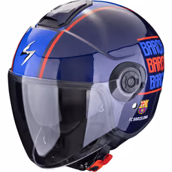 Scorpion Exo City II FC Barcelona Casque jet, rouge-bleu, taille S pour Hommes