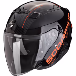 Scorpion Exo-230 QR Casque jet, noir-rouge, taille L pour Hommes