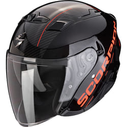 Scorpion Exo-230 QR Casque jet, noir-rouge, taille XS 54 55 pour Hommes
