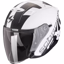 Scorpion Exo-230 QR Casque jet, noir-blanc, taille M pour Hommes