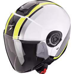 Scorpion Exo-City II Vel Casque jet, blanc-jaune, taille L pour Hommes
