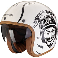 Scorpion Belfast Evo Romeo Casque jet, noir-blanc, taille S pour Hommes