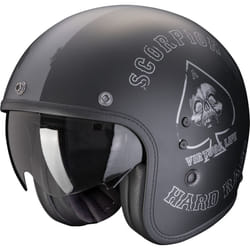 Scorpion Belfast Evo Spade Casque jet, noir-argent, taille XL pour Hommes