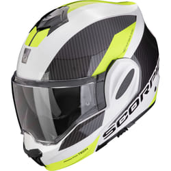Scorpion Exo-Tech Evo Team Casque, noir-blanc-jaune, taille M pour Hommes