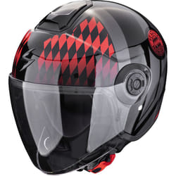Scorpion Exo City II FC Bayern Casque jet, noir-gris-rouge, taille L pour Hommes
