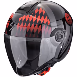 Scorpion Exo City II FC Bayern Casque jet, noir-gris-rouge, taille XS 54 55 pour Hommes