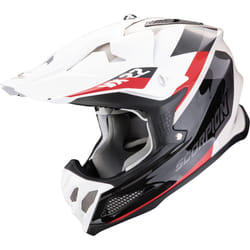 Scorpion VX-22 Air Beta Casque de motocross, noir-blanc-rouge, taille M pour Hommes