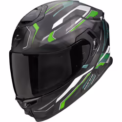Scorpion EXO-GT SP Air Augusta Casque, noir-gris-vert, taille XL pour Hommes