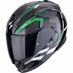 Scorpion Exo-491 Kripta Casque, noir-blanc-vert, taille XL pour Hommes