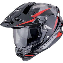 Scorpion ADF-9000 Air Feat Casque de motocross, noir-rouge-argent, taille XL pour Hommes