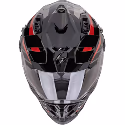 Scorpion ADF-9000 Air Feat Casque de motocross, noir-rouge-argent, taille XS pour Hommes