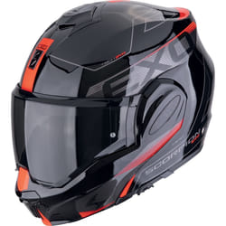 Scorpion EXO Tech Evo Traveller Casque, noir-rouge, taille L pour Hommes